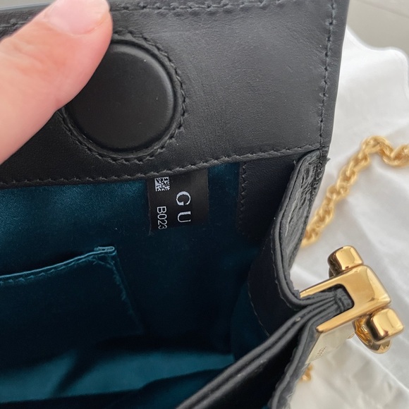 Gucci Ophidia Chain Shoulder Bag Suede Medium - Picture 9 of 10